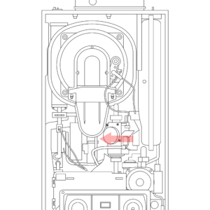 720543601 - REMEHA BROAG - Avanta Boilers - Avanta Plus Combi 28C - Air Supply Silencer